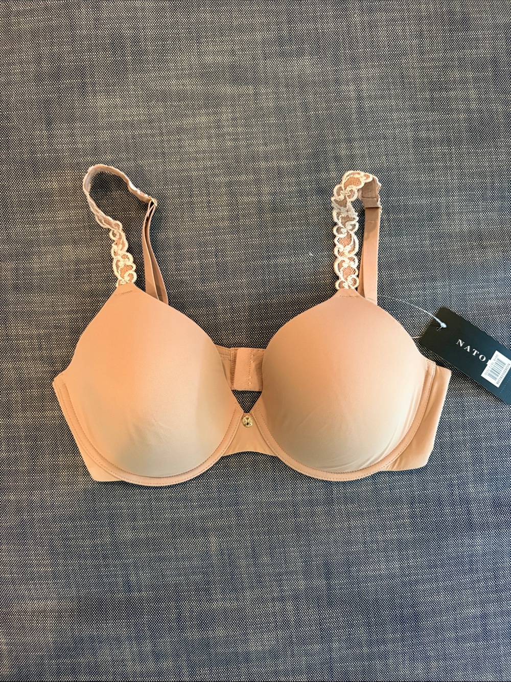 Natori Blush Lace-Trim Bra
